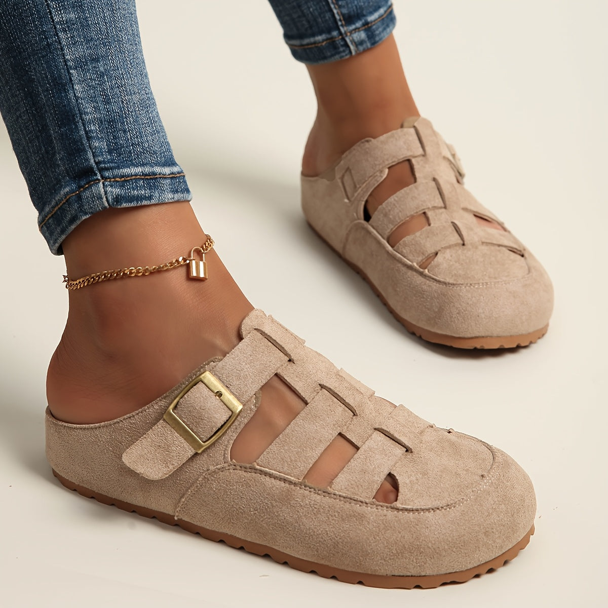 Women's Breathable Roman Shoes Open-Toe Platform with Adjustable Straps