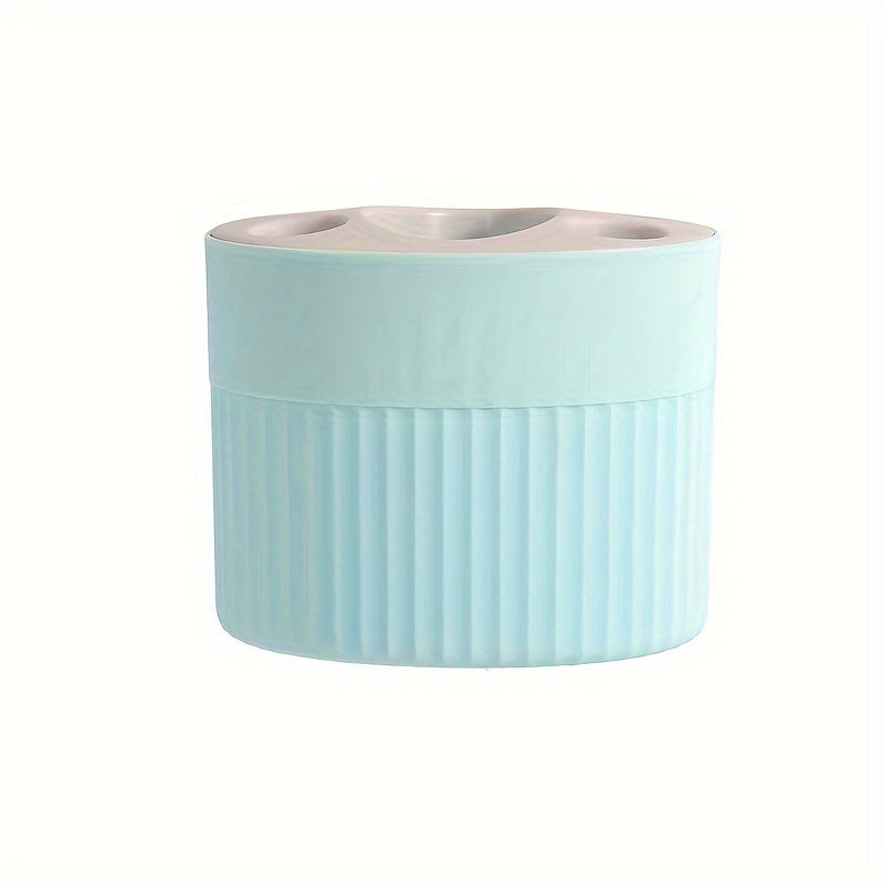 Tozalik uchun tish cho'tkasi va tish pastasiga mo'ljallangan hammom uchun saqlash tashkilotchisi, ajraladigan javon bilan