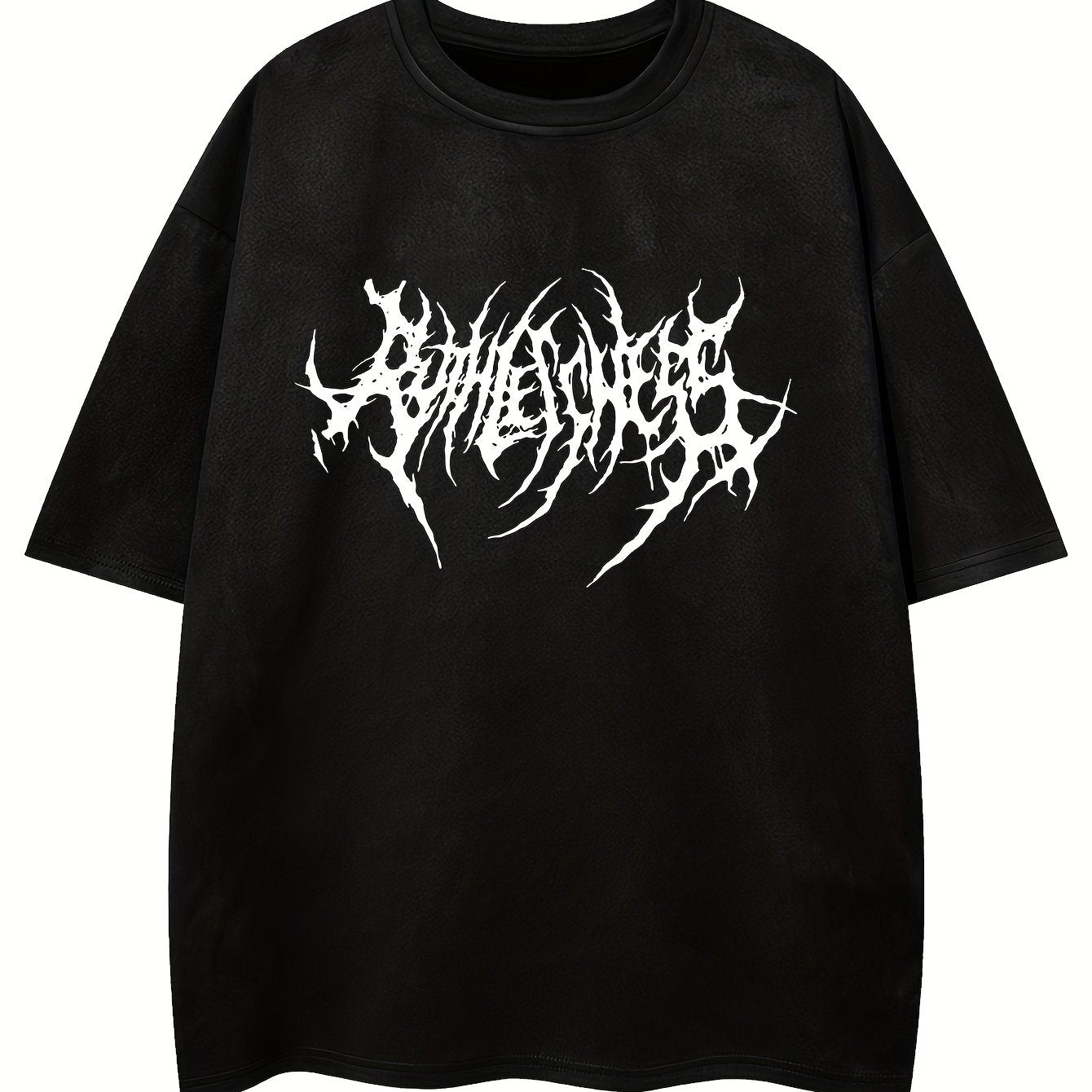 Erkaklar uchun keng geometrik naqshli futbolka, yozgi ko'cha uslubi T-shirti