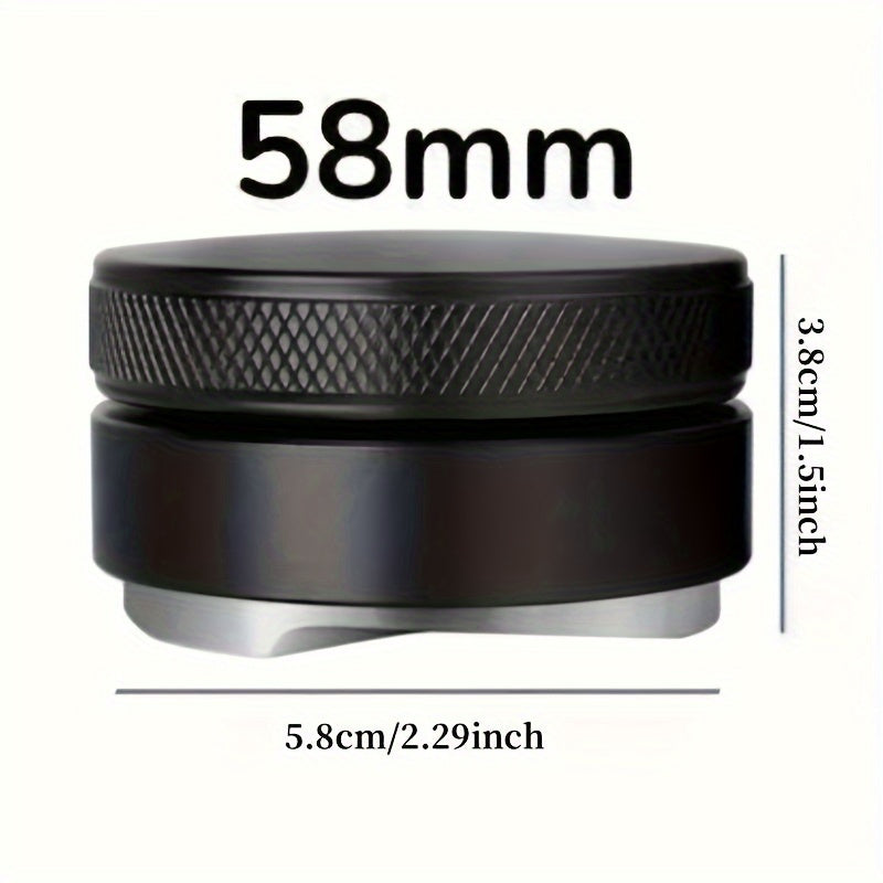 Tamper de espresso de acero inoxidable con calibración de profundidad ajustable para uso en casa