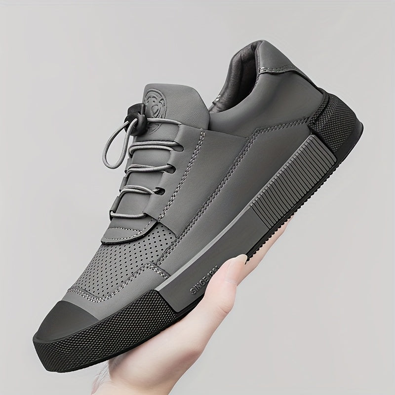 Men's Casual Sneakers Breathable Synthetic Upper Rubber Sole All-Season Low Top Streetwear