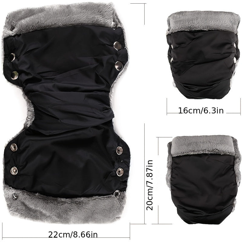 Warm Winter Gloves for Strollers Bikes and Trailers Waterproof Fleece Gear