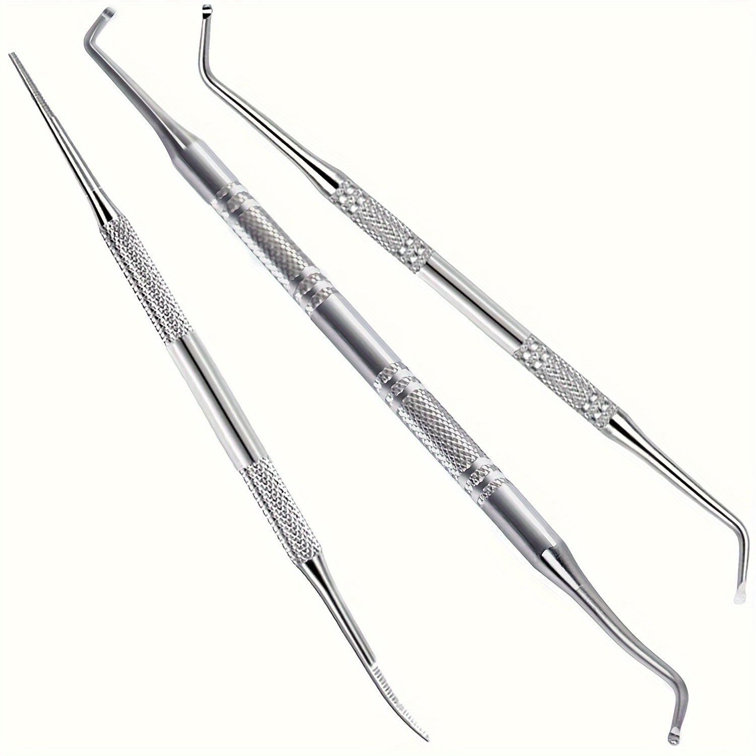 3pcs Stainless Steel Ingrown Toenail Tool Set Pedicure Nail Care Kit