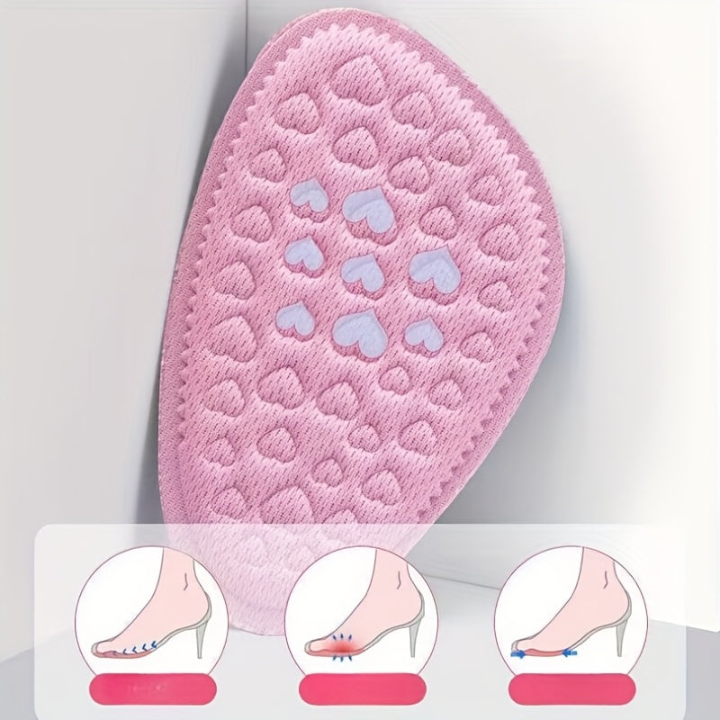 Женские подушки на каблук из пористого материала с нескользящей защитой, 3 цвета