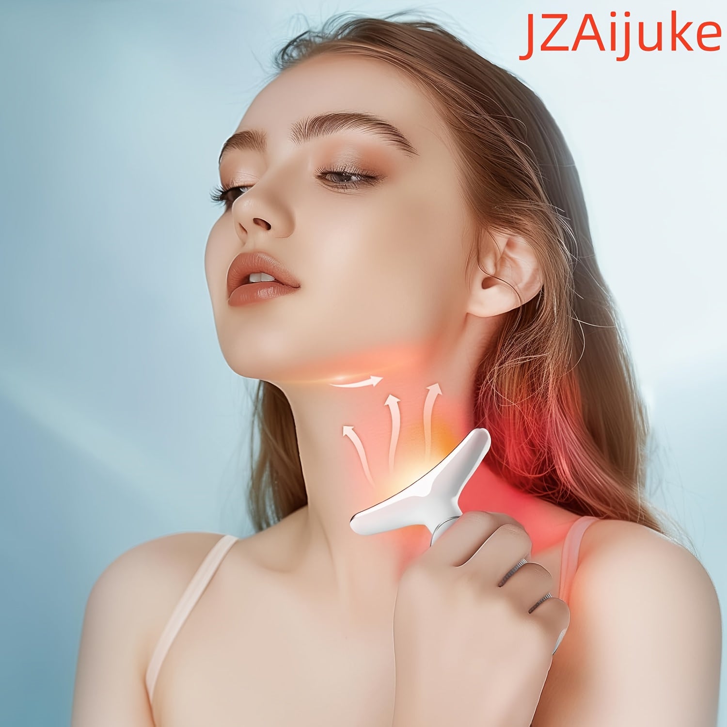 USB orqali zaryadlanadigan yuz va bo'yin massajeri, 500mAh litiy batareyasi, teri elastikligini oshiradi, ajinlarni kamaytiradi, ayollar uchun mukammal sovg'a.