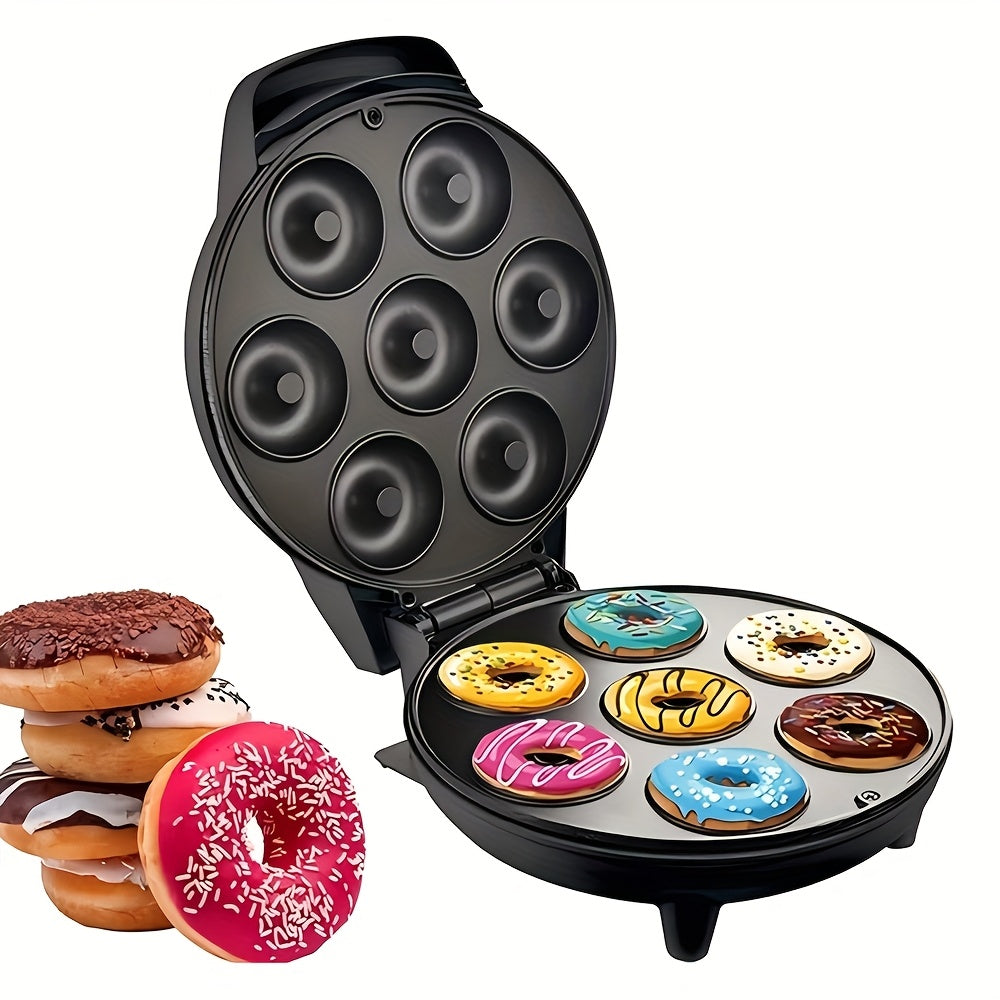 Mini máquina para hacer donas superficie antiadherente eléctrica 7 donas desayunos snacks postres