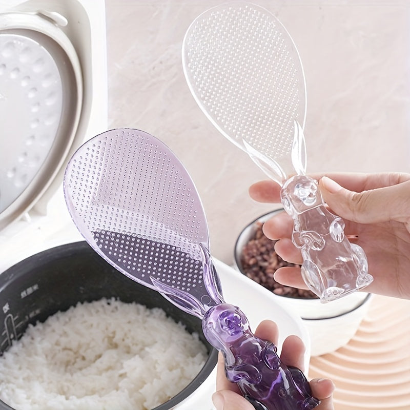 Crystal Rabbit Design Spoon for Rice Cooking Kitchen Utensil