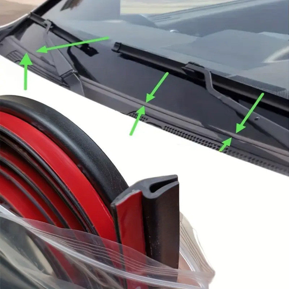 Tiras de sellado de goma para vehículos para ventanas, tablero, techo, aislamiento contra ruidos, 1.7m