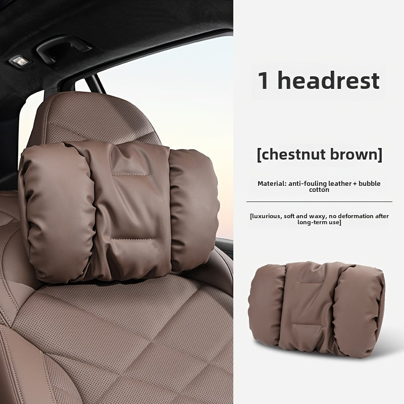 Car Headrest and Lumbar Pillow Ergonomic Foam Cushion for SUV Truck Back Support