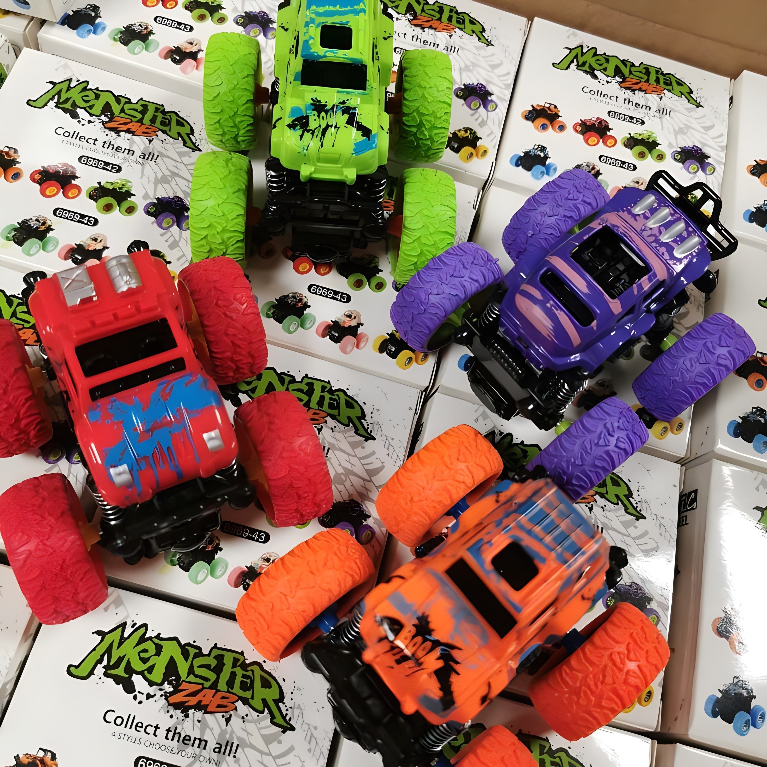 Kids Off-Road Climbing Car with Four-Wheel Drive and Random Patterns for Ages 3+