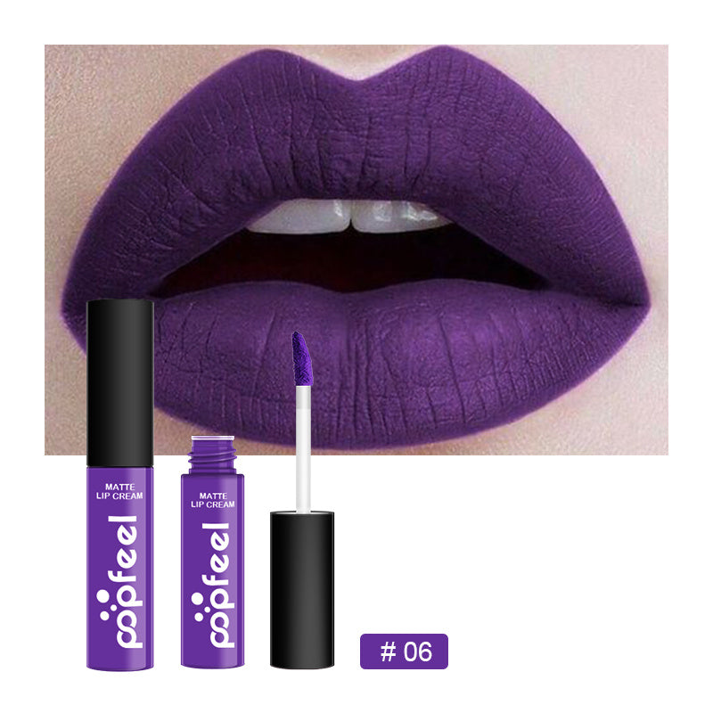 Long Lasting Matte Lip Gloss for Women Liquid Lipstick with Bold Color