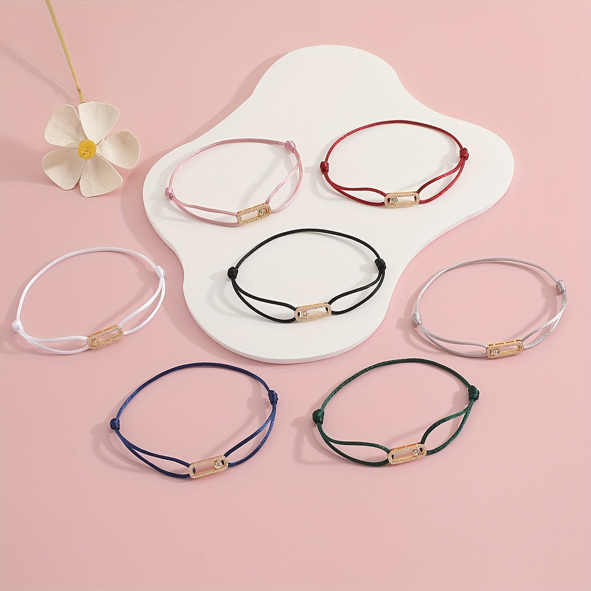 Women's Charm Bracelet Adjustable Zirconia Accents Jewelry Gift