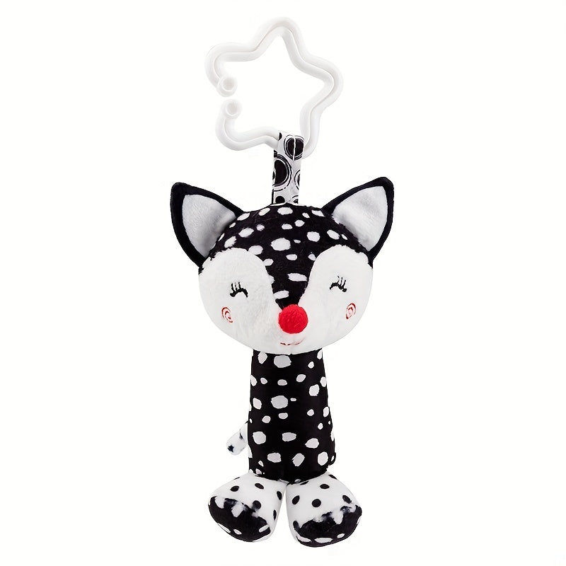 Kids' Wind Chime Toy Black and White Polyester Drum Shaped Hanging Toy