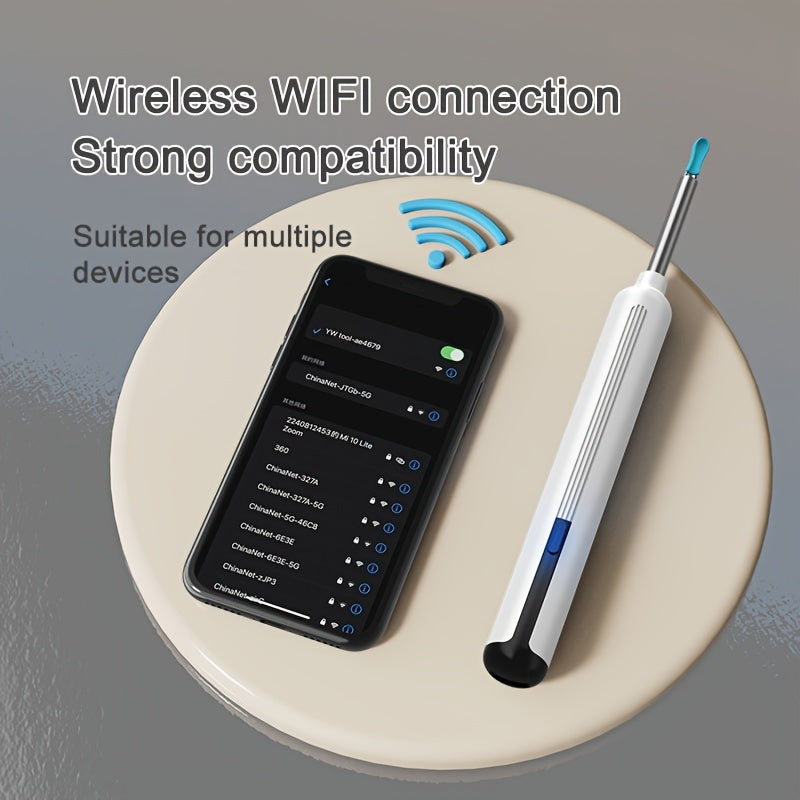 Ear Wax Removal Camera Tool with HD Visual Technology for iPhone and Android Includes 6 Ear Spoons