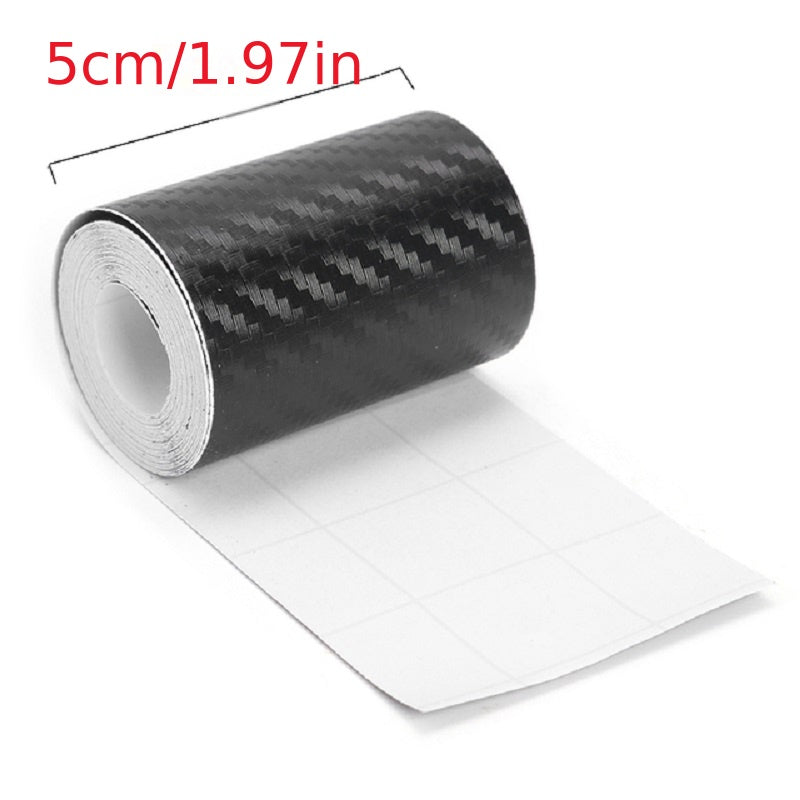 Universal Carbon Fiber Car Threshold Protective Film Waterproof Scratch-Resistant