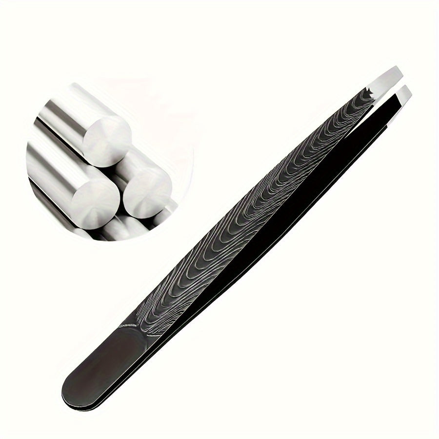 Women's Stainless Steel Tweezers for Eyebrows and Lashes Hypoallergenic
