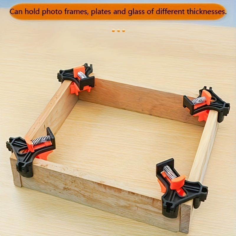 4 Adjustable Plastic Corner Clamps for Woodworking Photo Frames and Joints