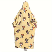 Adult Wearable Blanket Hoodie Oversized Sherpa Soft Long with Pockets