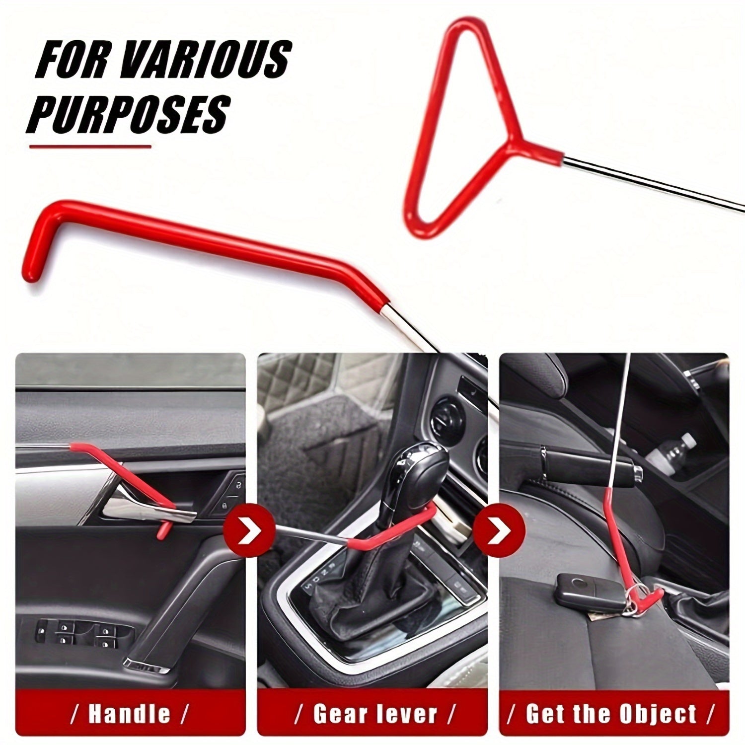 Kit de herramientas de bloqueo de bomba en cuña para coche universal con pinza de alcance largo