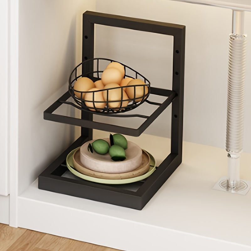 Stainless Steel Pot Rack Adjustable Height 3-Tier or 4-Tier Kitchen Storage Organizer