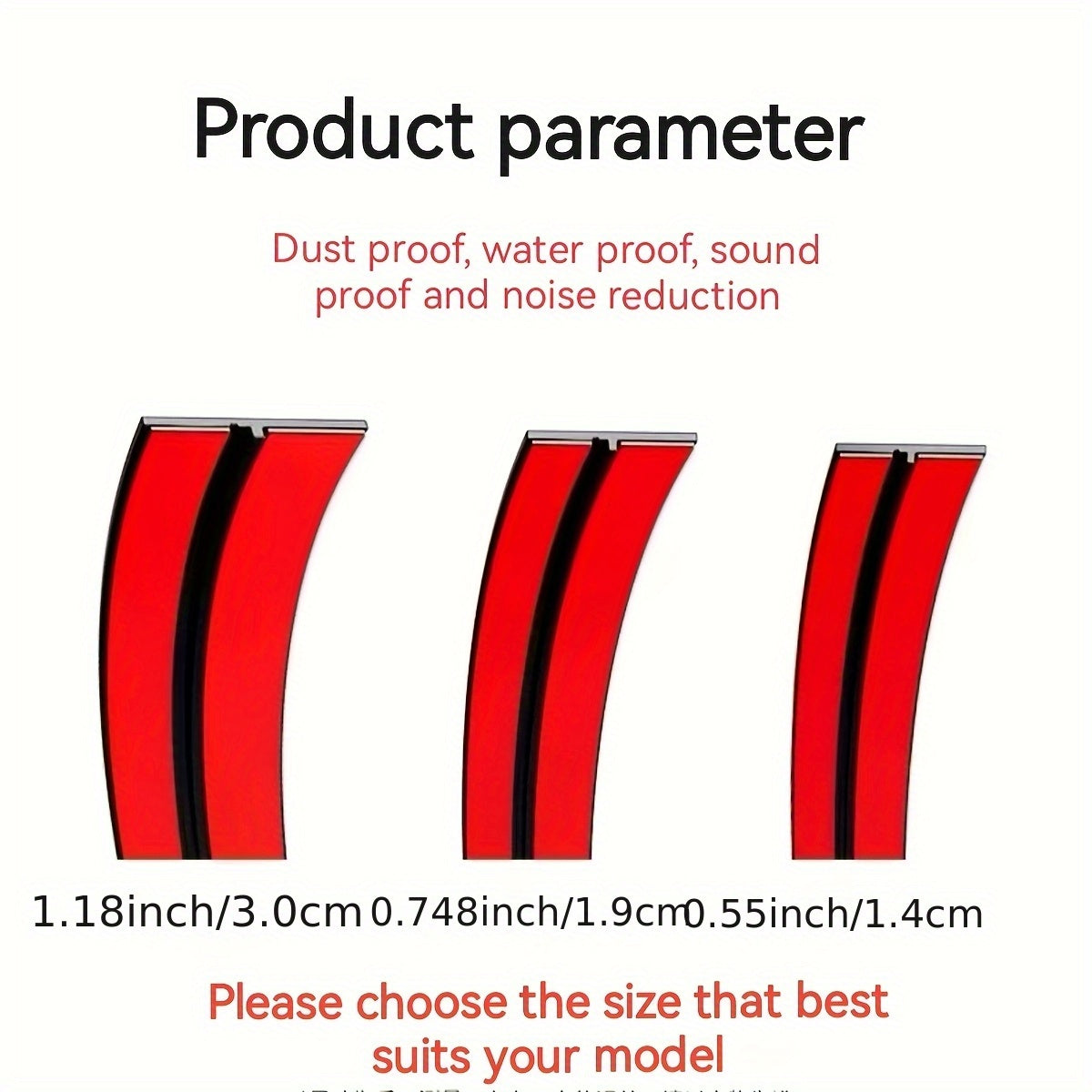 Universal Rubber T-Type Car Sunroof and Windshield Seal Strip Waterproof Dustproof Noise Reduction
