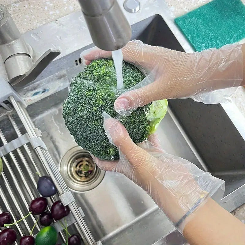 Single-Use TPE Gloves Food Handling Cleaning Home Hygiene Disposable Plastic Hand Protection