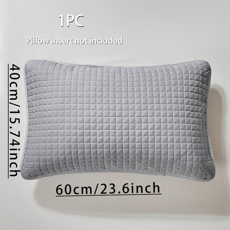 Geometric Pattern Bamboo Fiber Pillow Protector Cover with Envelope Closure Machine Washable Oil and Stain Resistant