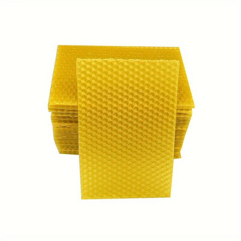10 láminas de cera de abejas natural para colmenas, para apicultura, fabricación de velas y encerado de suelos