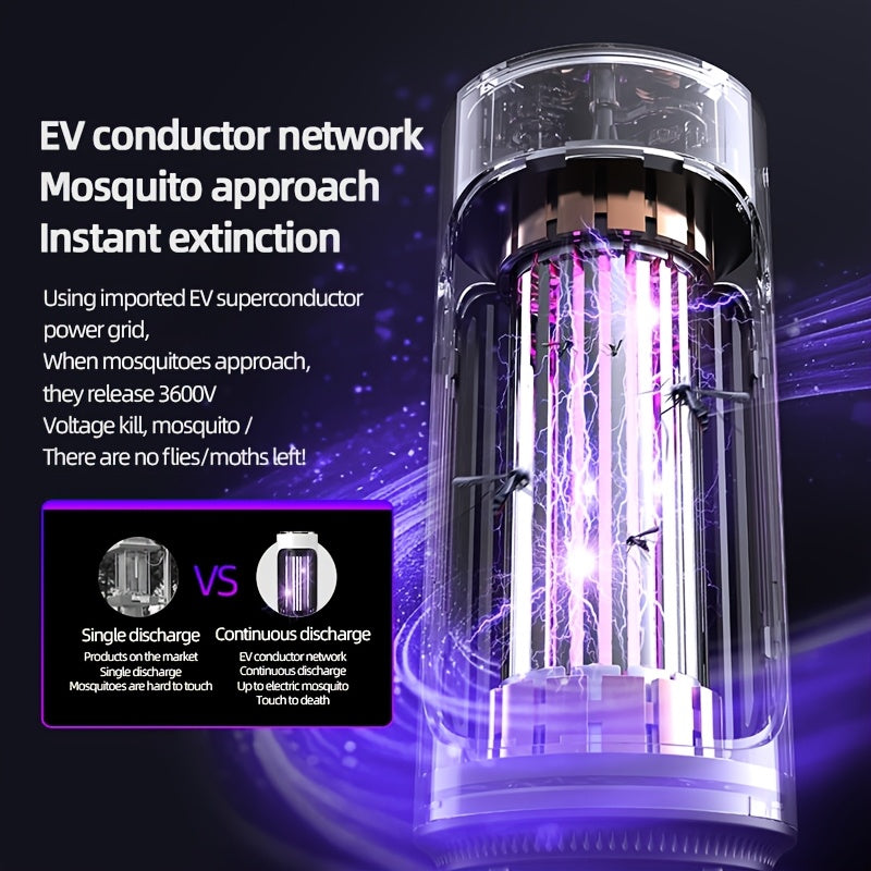 Electric Mosquito Zapper Indoor Outdoor Insect Killer 1200mAh 152cm Cord