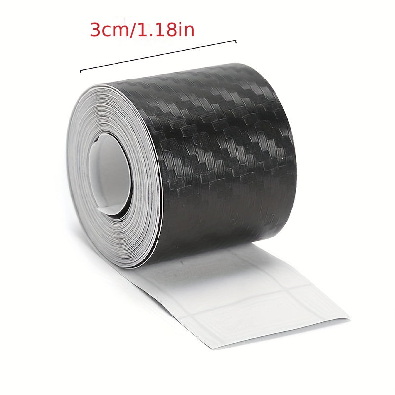 Universal Carbon Fiber Car Threshold Protective Film Waterproof Scratch-Resistant
