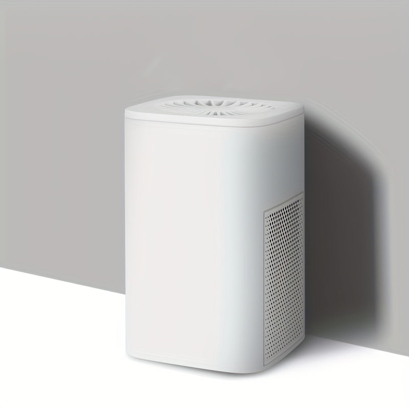 Smart Air Purifier for Large Spaces White Green Ultra Quiet Triple Filter