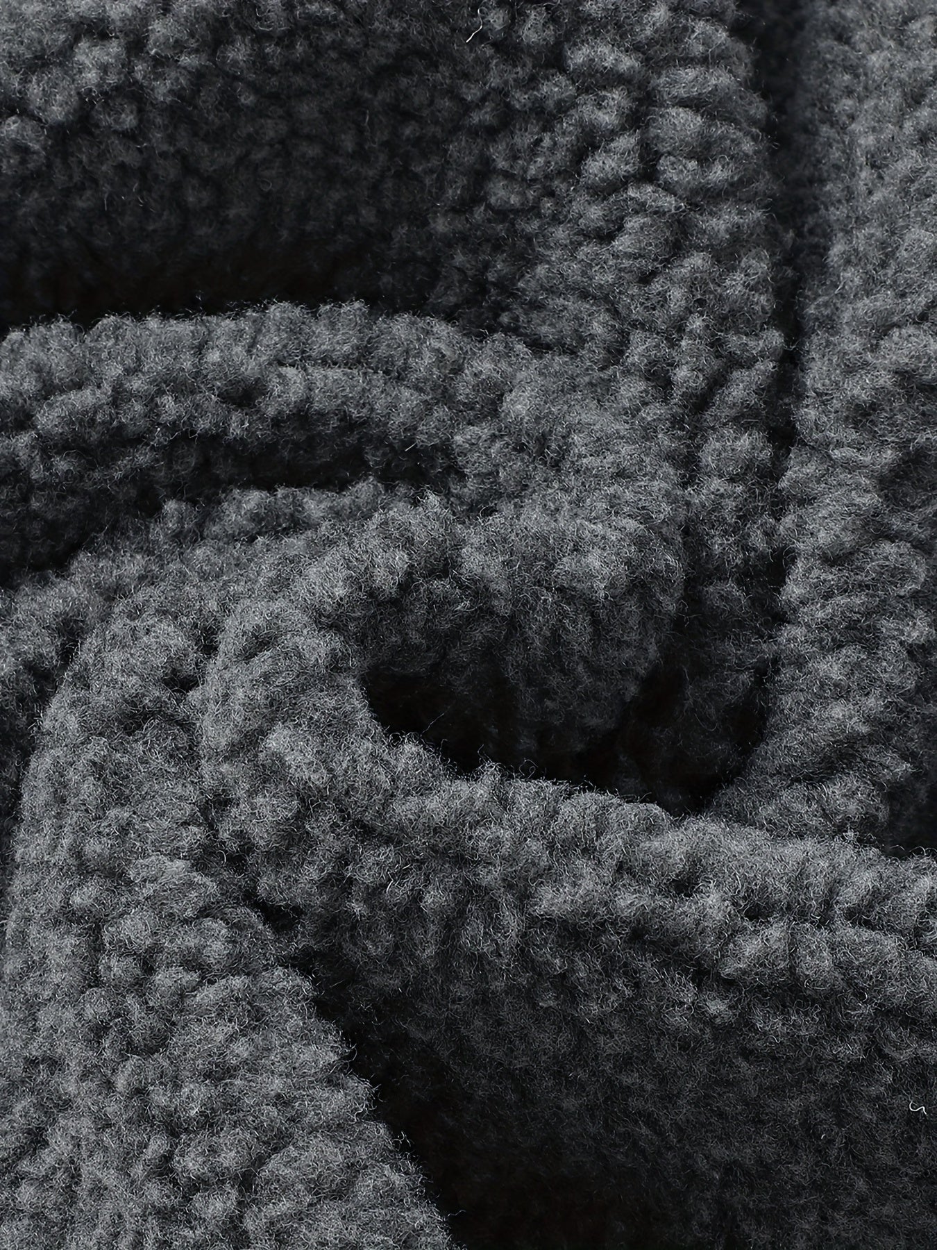 Erkaklar uchun qishki fleece ichki qizdirilgan ko'ylak - Jigarrang, fermuarli yopilish, cho'ntaklar, burunli yaka - Tashqi palto