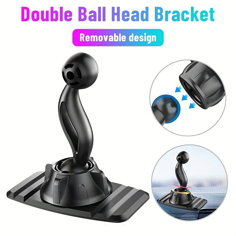 Universal 17mm Ball Head Car Phone Holder Silicone Suction Cup Magnetic Mount