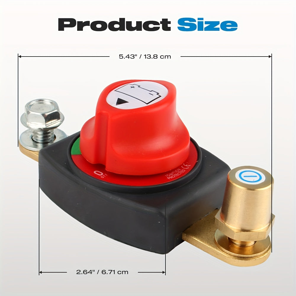 Battery Disconnect Switch 12V-48V Car Vehicle RV Boat Negative On Off Master