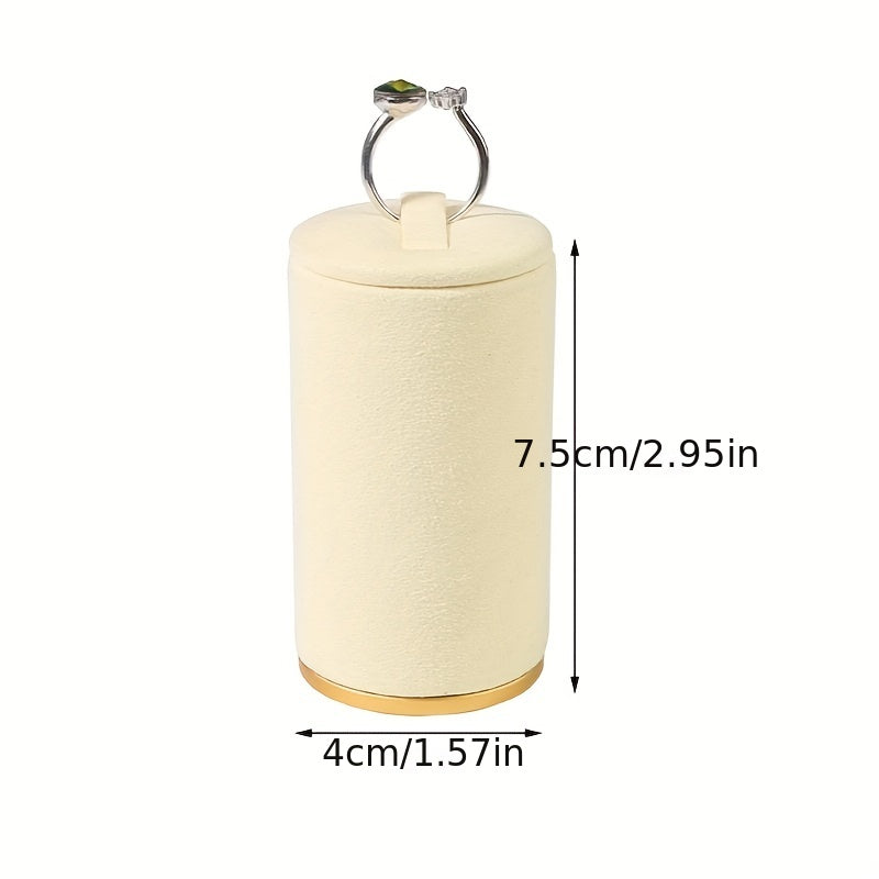 Металлическая подставка для украшений с мягким многоцветным органайзером для колец для демонстрации и хранения