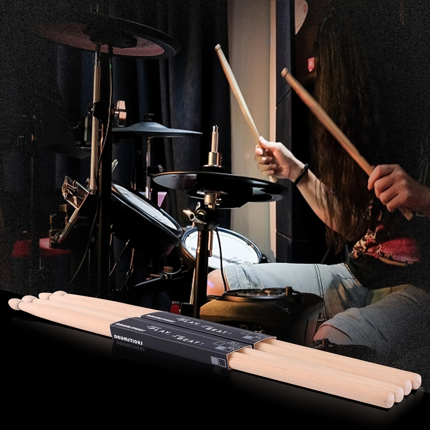 20 dona Maple Drumsticks 5A va 7A Amaliy Jazz Davulchalar Apricot