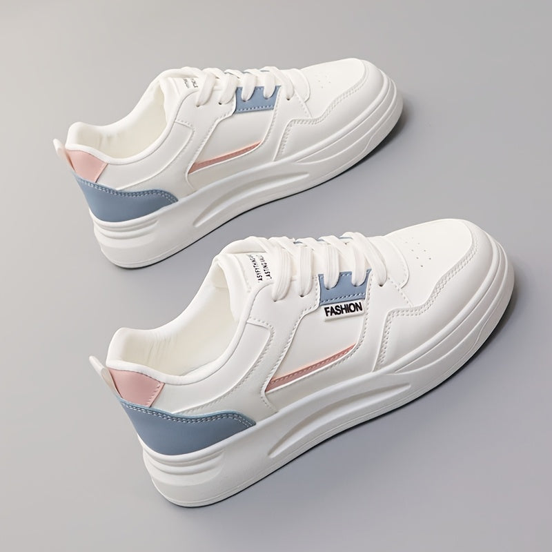 Women's Casual Fleece-Lined Low-Top Sneakers with Synthetic Upper