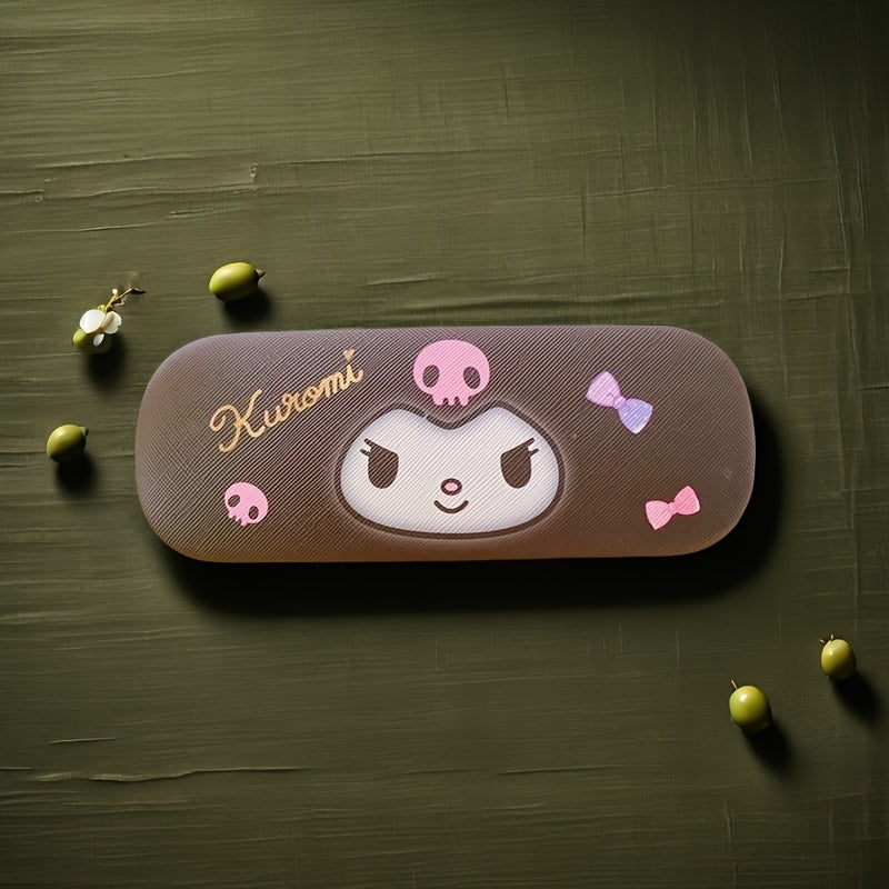 Estuche para gafas de cuero sintético para niñas y chicas, resistente a los arañazos, almacenamiento de gafas