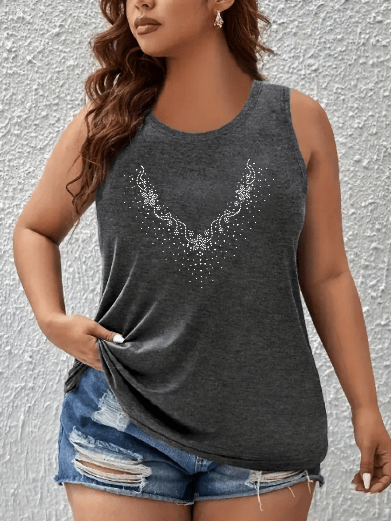 Women’s Summer Off-the-Shoulder Midi Top with Printed Vest in Breathable Fabric