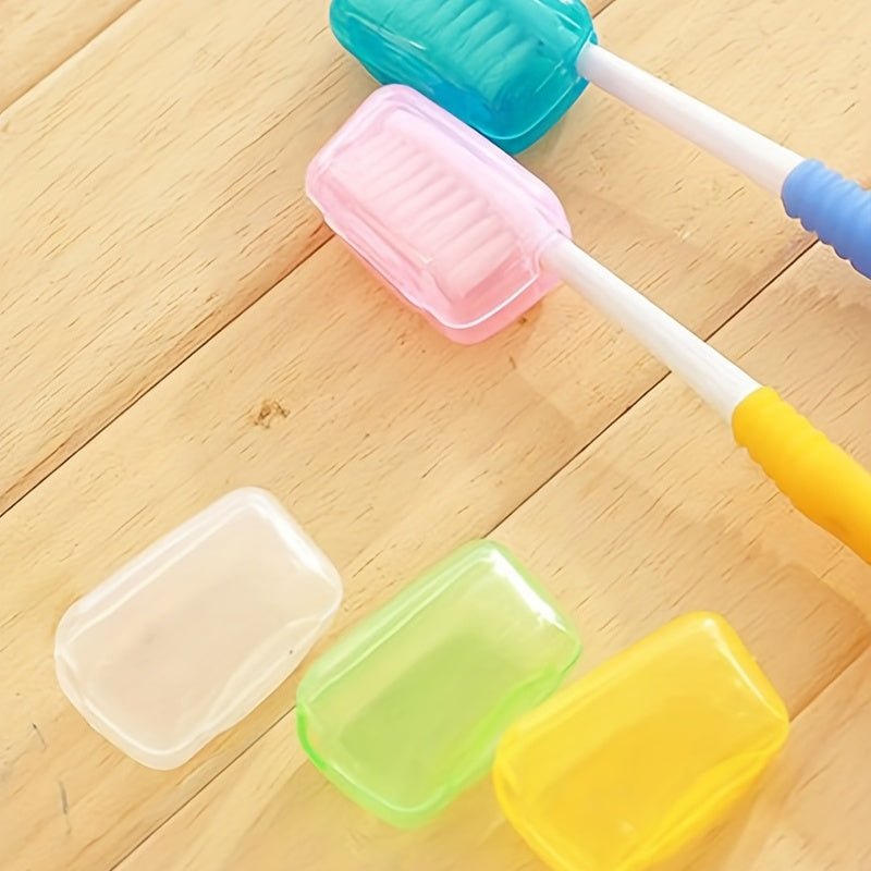 10 Pieces Portable Toothbrush Head Covers Travel Protective Cases for Adults