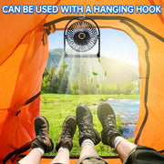 6-Inch USB Rechargeable LED Fan with Night Light, Portable Desk Fan