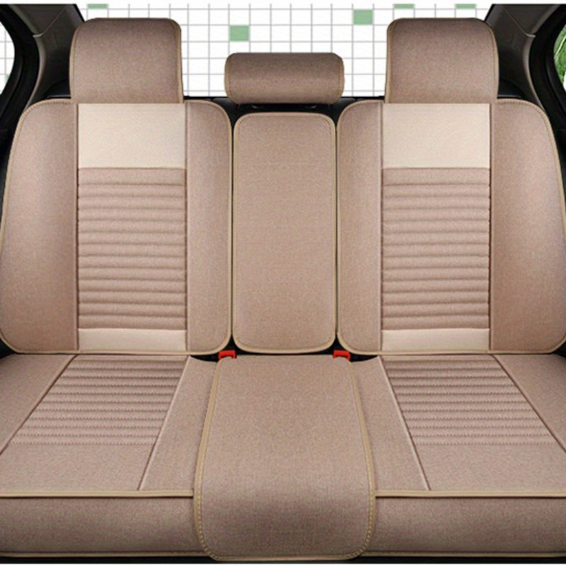 Universal Full Car Seat Covers for Five Seats Four-Season Premium Fabric