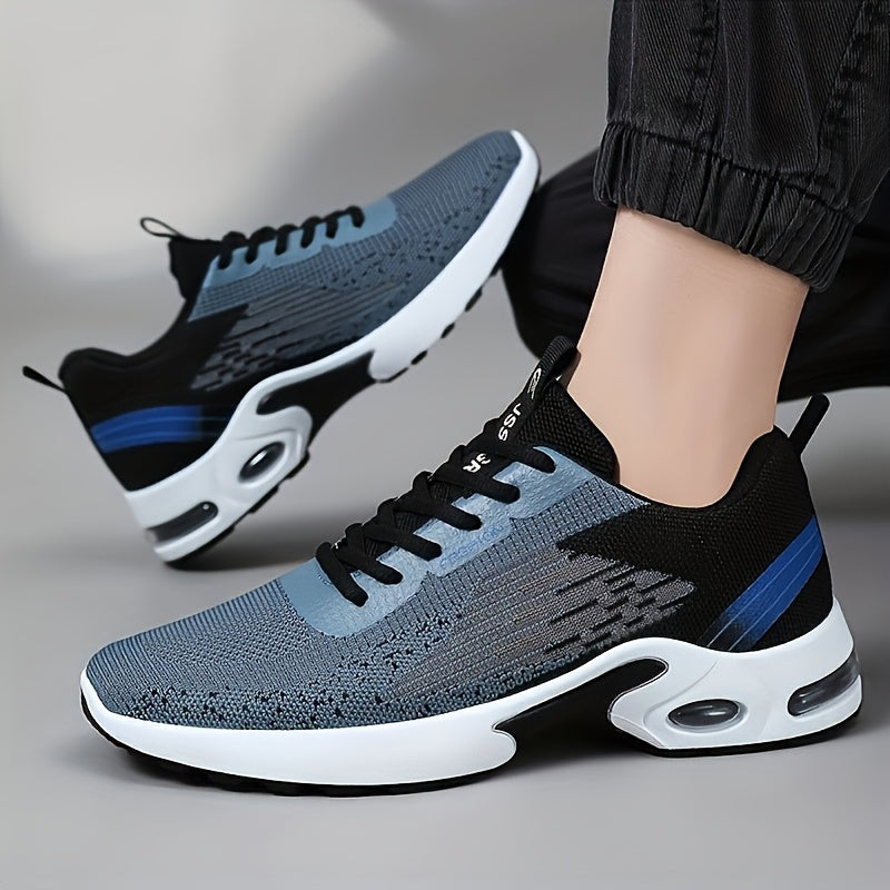 Men's Mesh Knitted Casual Sports Shoes for Outdoor Travel All-Season