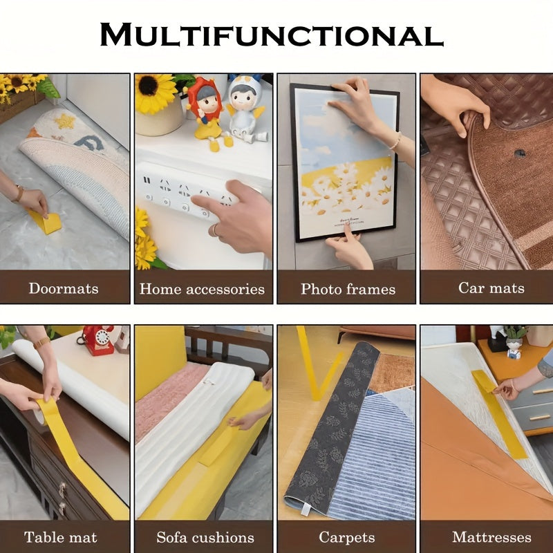 Cinta adhesiva impermeable de doble cara 1.98cm x 20.12m malla de fibra de vidrio para paredes y vidrio