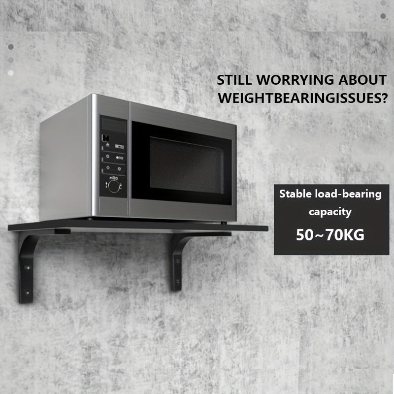 Triangle Bracket Holder Set for Wall Mount, L-Shaped Shelf Support Rack