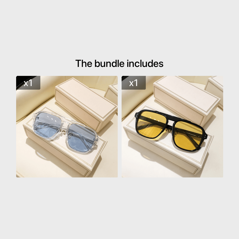 Large Vintage Frame Fashion Glasses with Y2K Style for Gifting