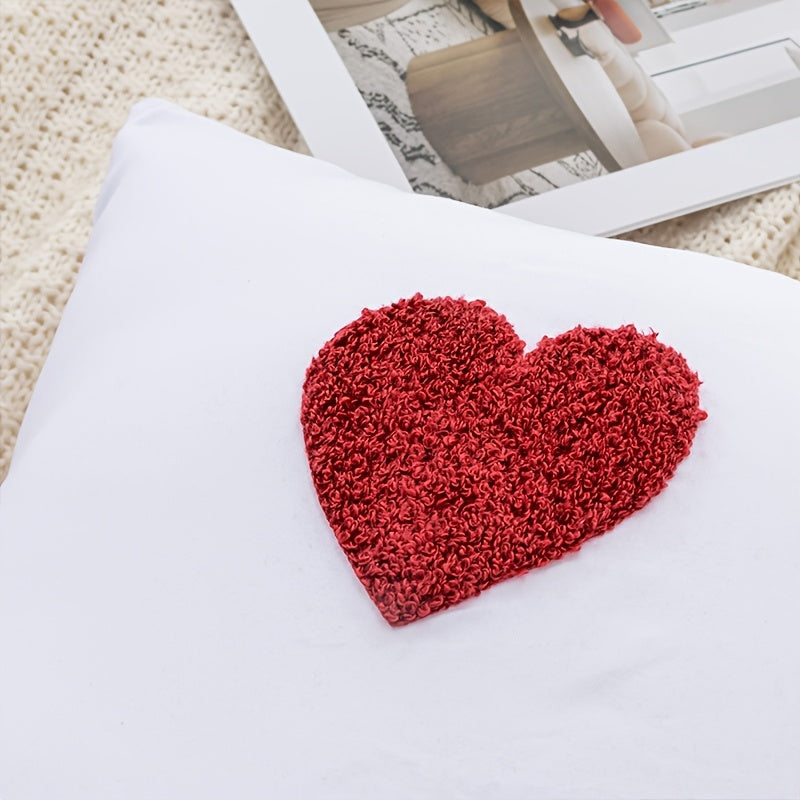 Two Pieces Pillowcases Towel Material 50x70 Flower Pattern Skin-Friendly Polyester Spandex