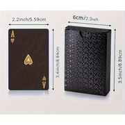 Waterproof Plastic Poker Deck for Tabletop Games Black and Gold Foil
