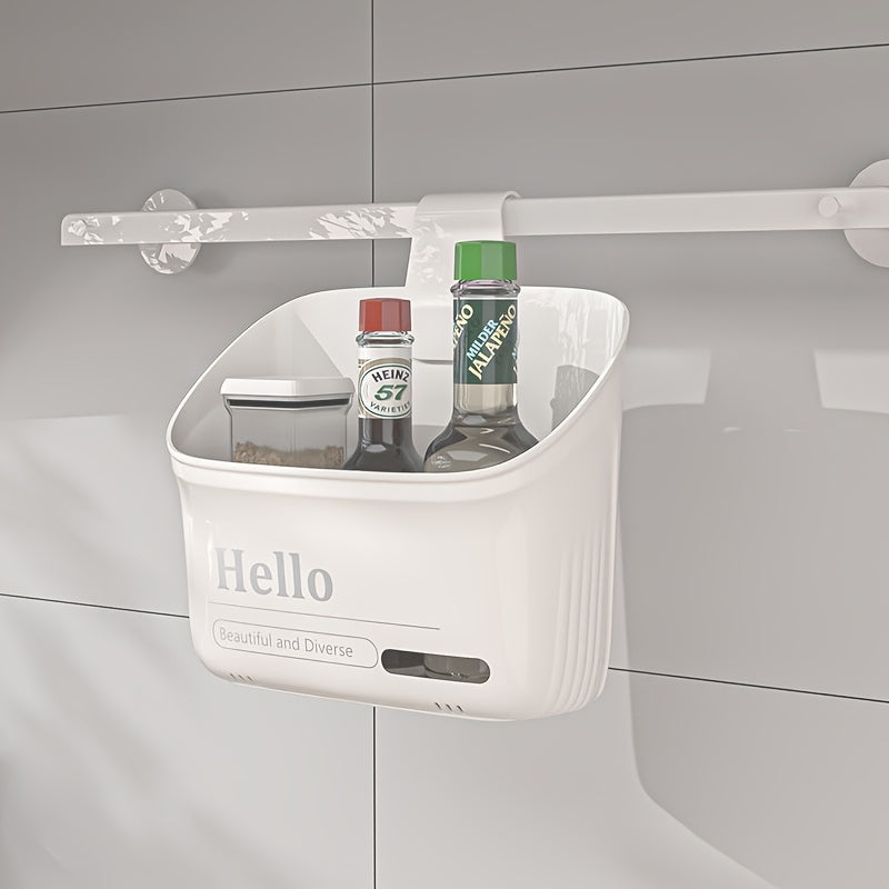 Multi-Purpose Plastic Storage Basket for Kitchen Bathroom and Home Use