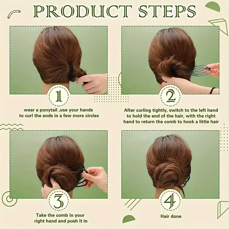 Women's Hair Clips Set with Hairpin and Braided Hair Accessory